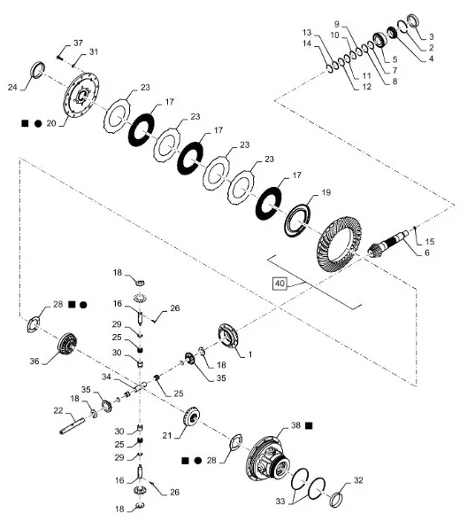 87745601 - Диск сепар. блокир. дифференциала моста задн. TGT8./Mg.