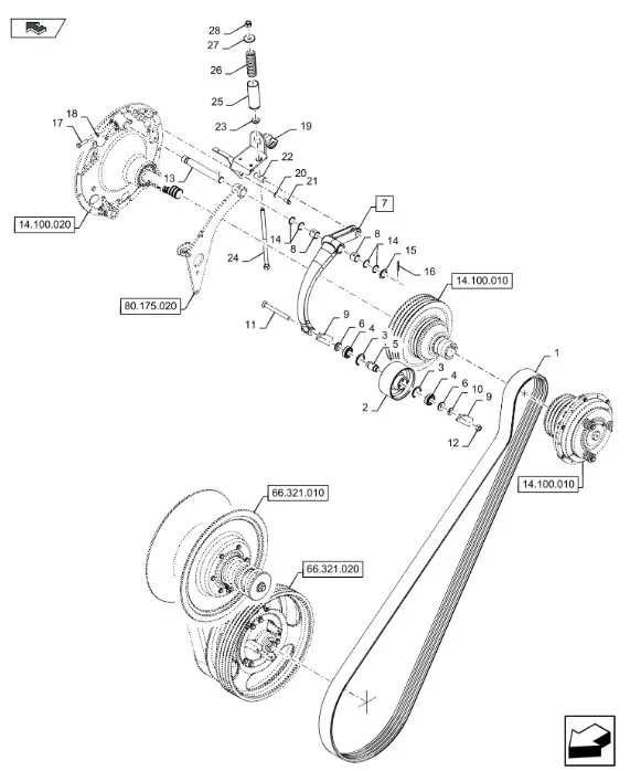 48032209 - Натяжной ролик